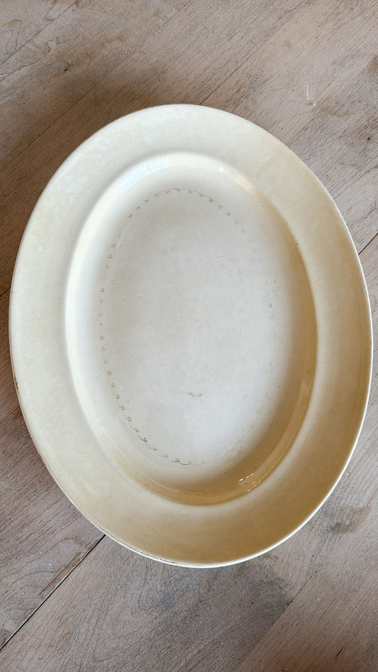 14” Crazed Ironstone Platter