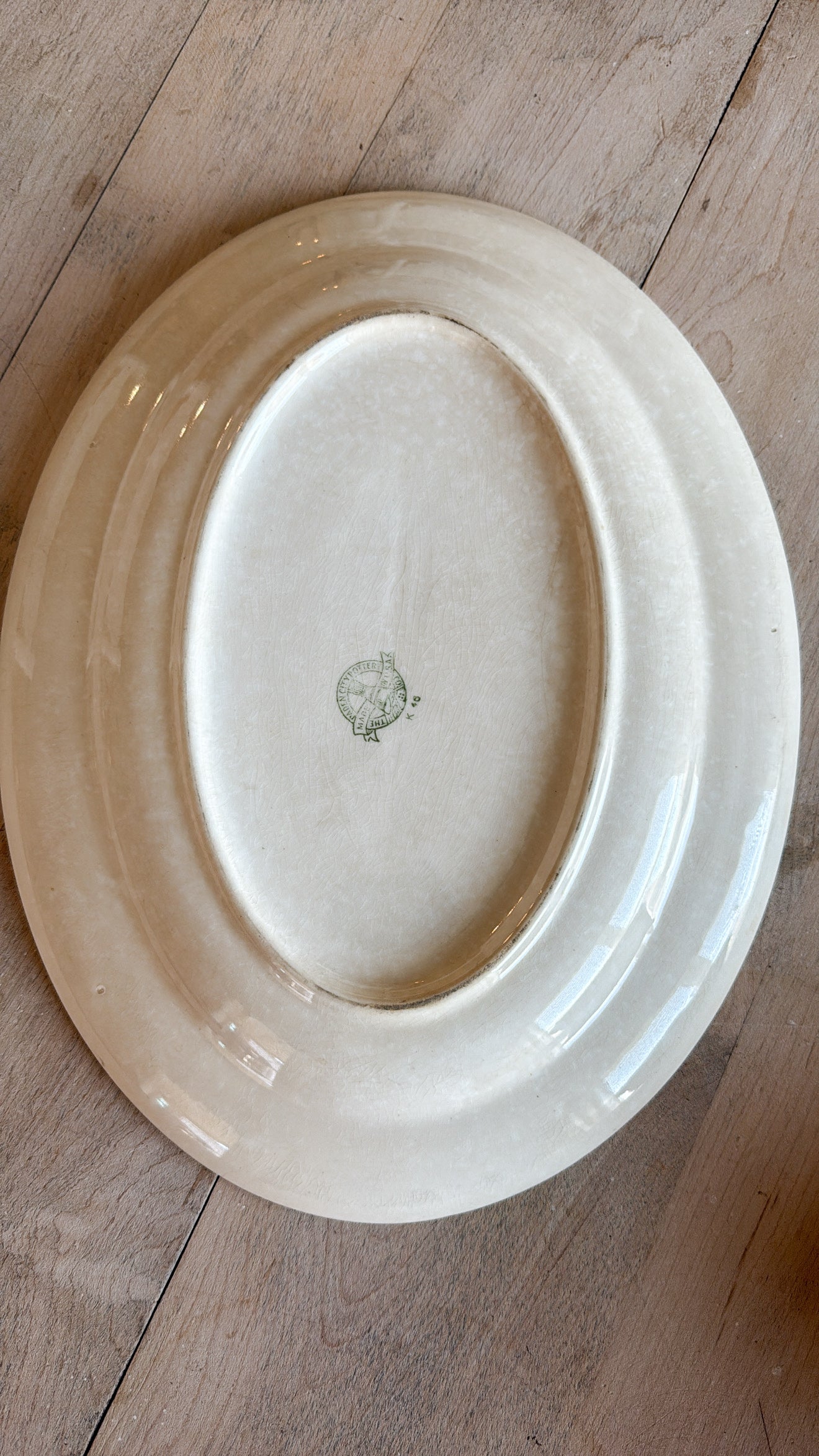 14” Crazed Ironstone Platter