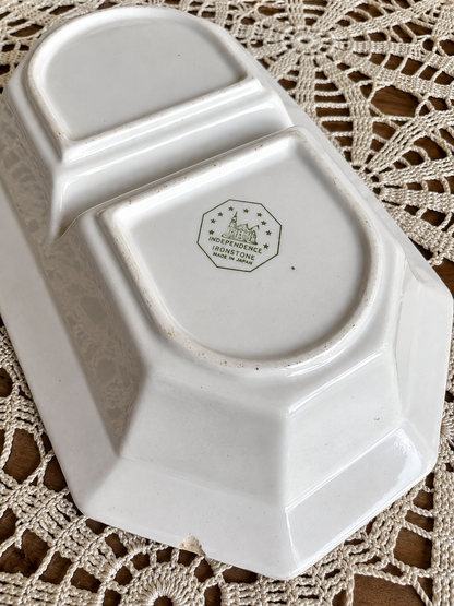 Ironstone Divided Platter