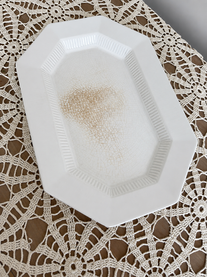 Octagonal Ironstone Platter