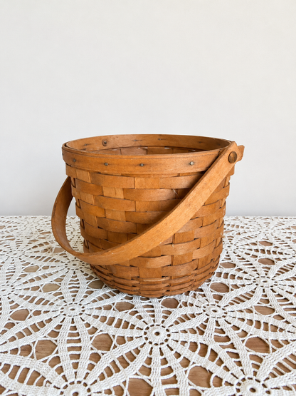 7.25” Tall Longaberger Handle Basket