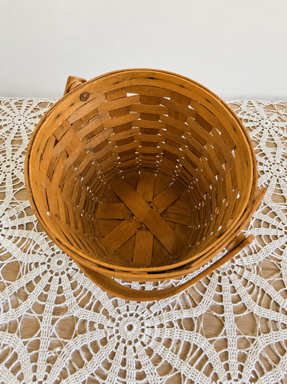 7.25” Tall Longaberger Handle Basket