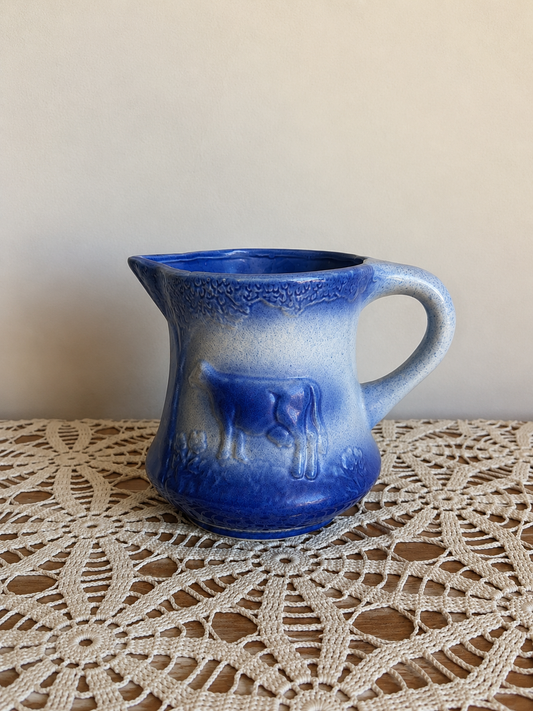 6.5” Tall Blue Salt Pitcher