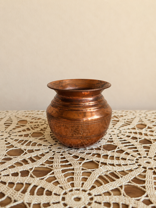 4” Tall Copper Vase