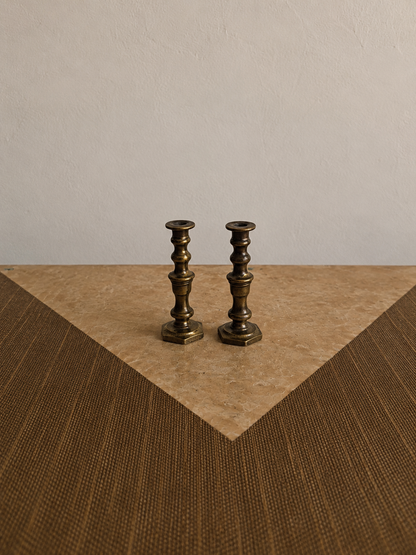 Pair of Mini Brass Candlesticks