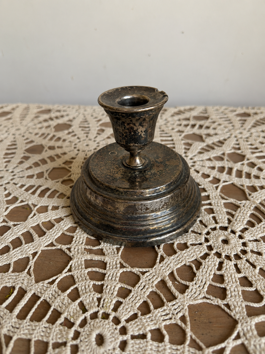 4.75” Tall Silver Candlestick