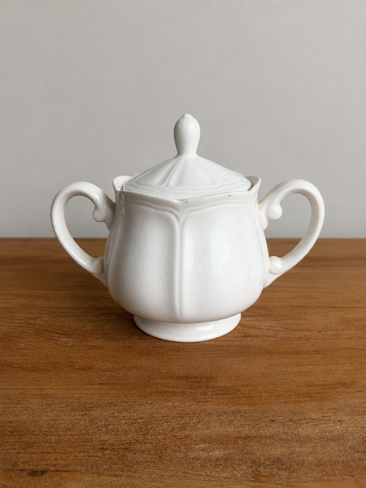 5.75” Tall Ironstone Sugar