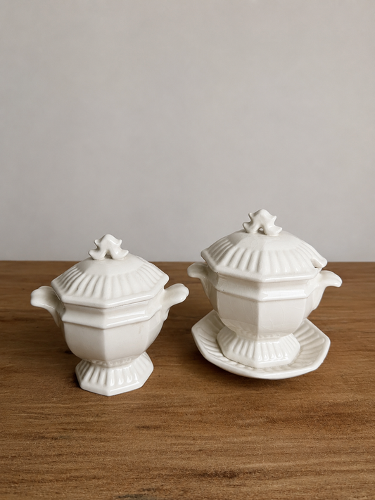 Ironstone Creamer & Sugar
