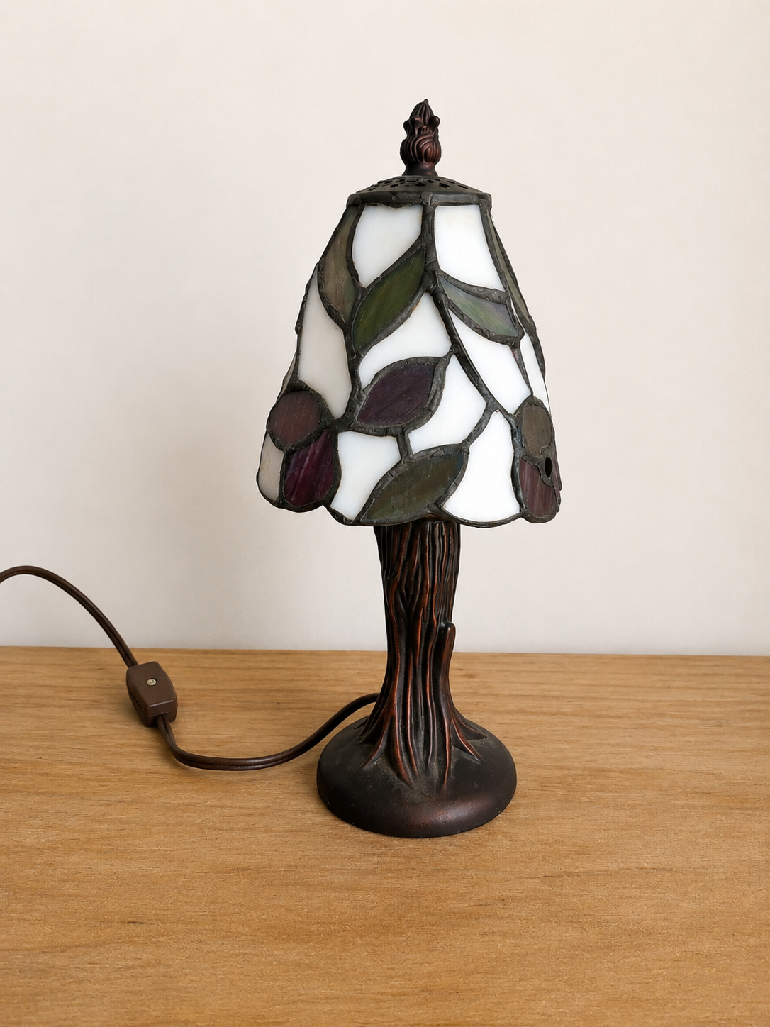 11.25” Tall Stained Glass Lamp