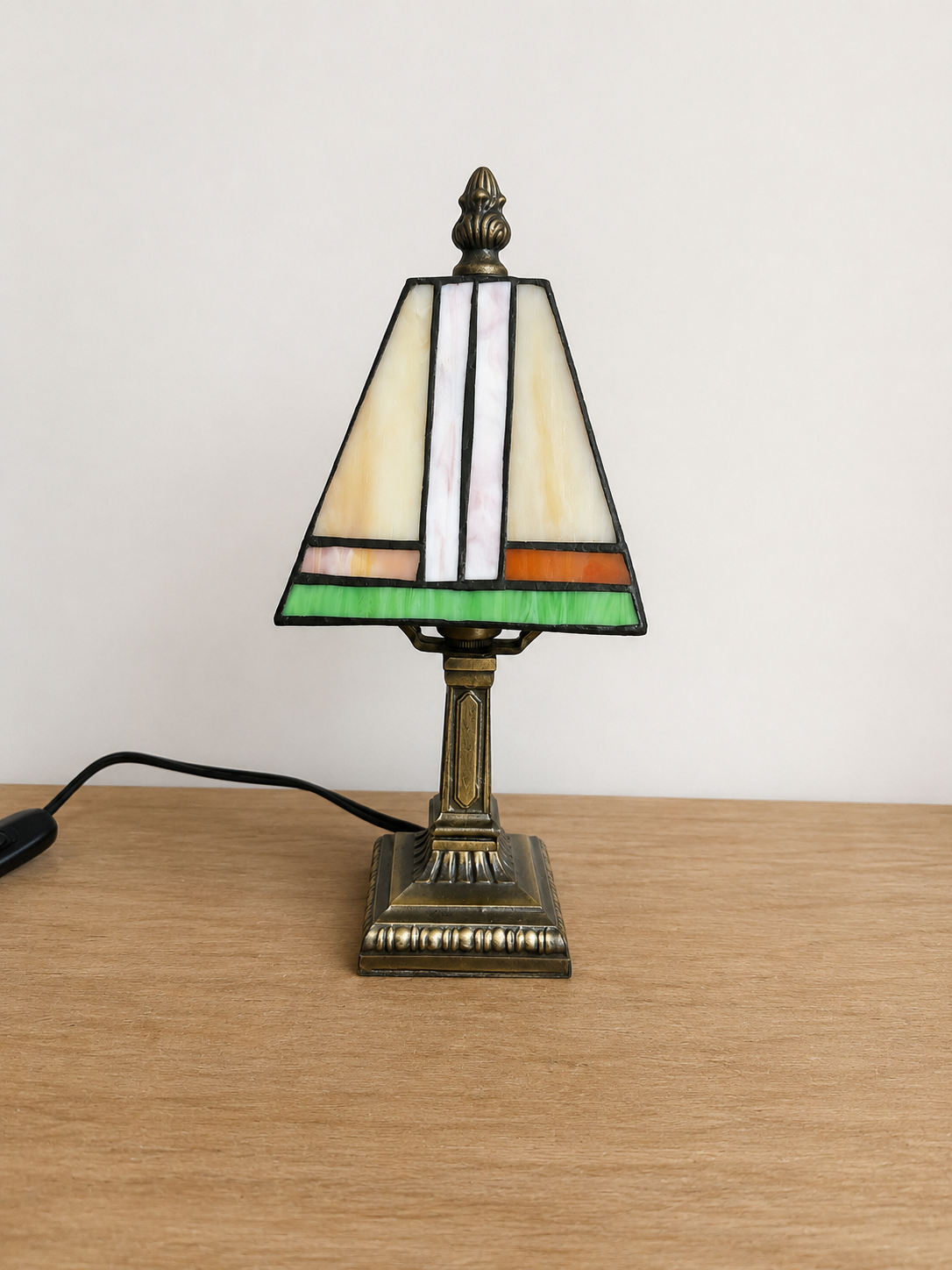 11” Tall Stained Glass Lamp
