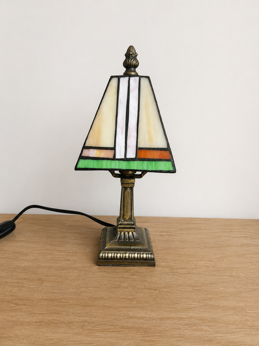 11” Tall Stained Glass Lamp
