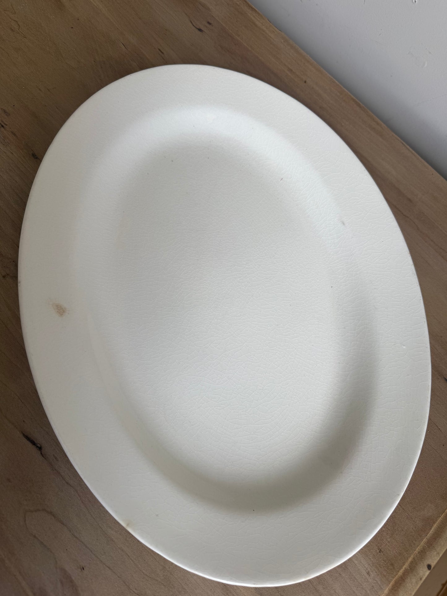 15.75” Ironstone Crazed Platter