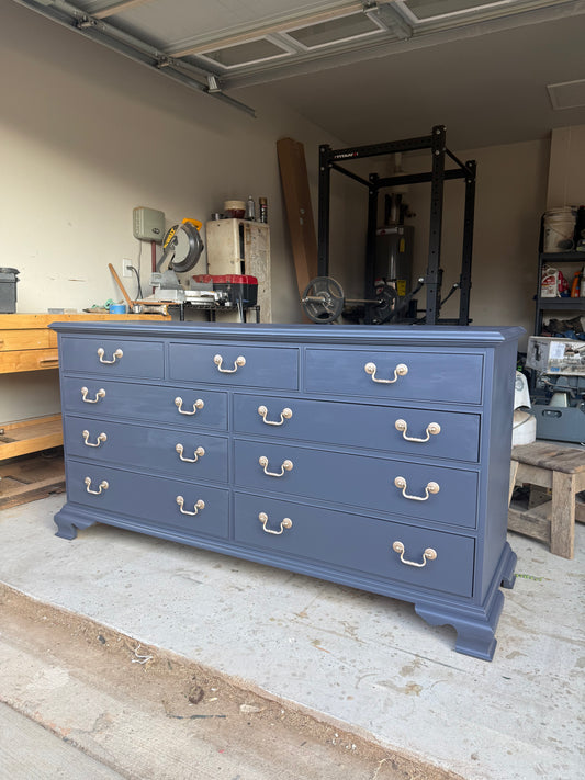 9-Drawer Navy Dresser