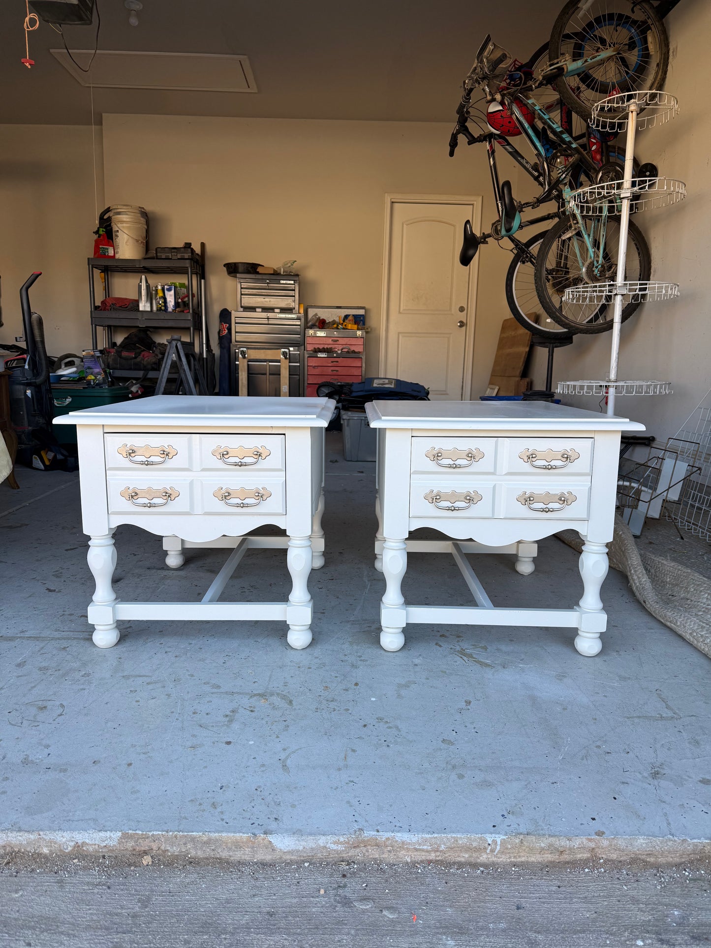 Pair of Cream Nightstands
