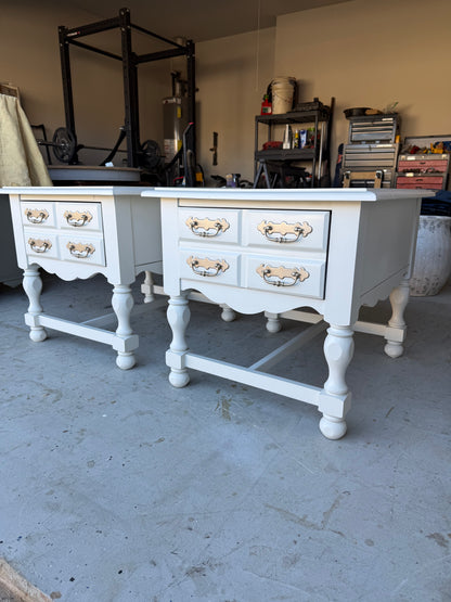 Pair of Cream Nightstands