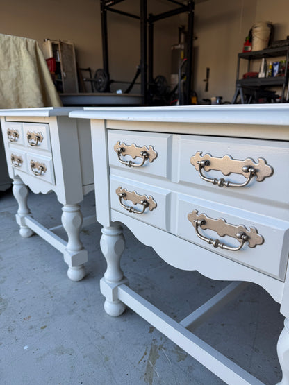 Pair of Cream Nightstands