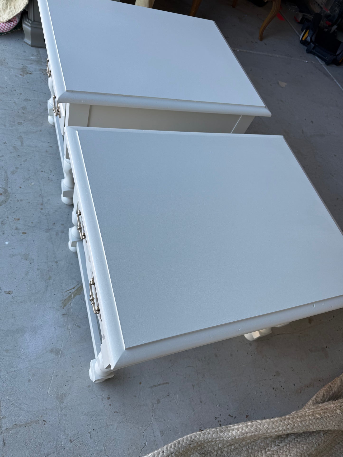 Pair of Cream Nightstands