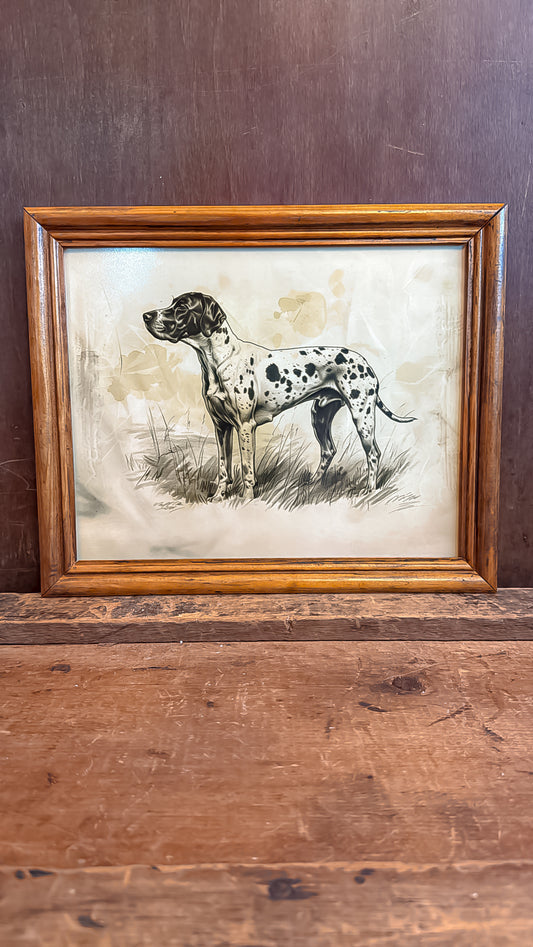 Spotted Hunting Dog Print