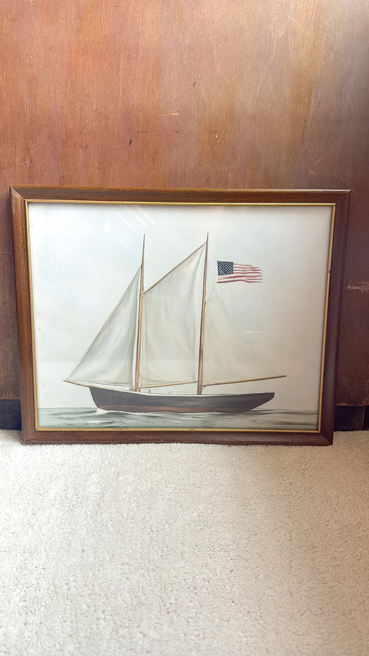 Americana Ship Print