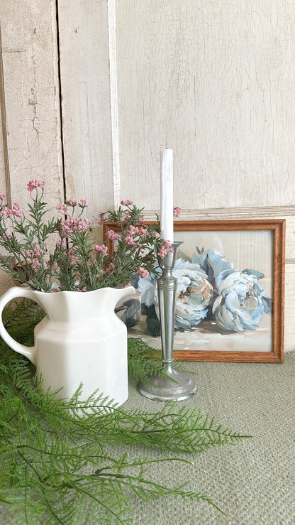 Vintage Beige Ceramic Pitcher