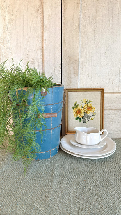 Cross Stitch Floral Picture