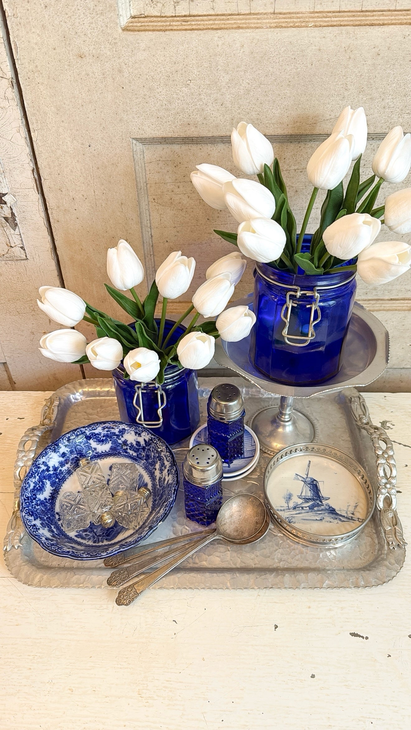 Set of 5 Mini Silver S&P Shakers