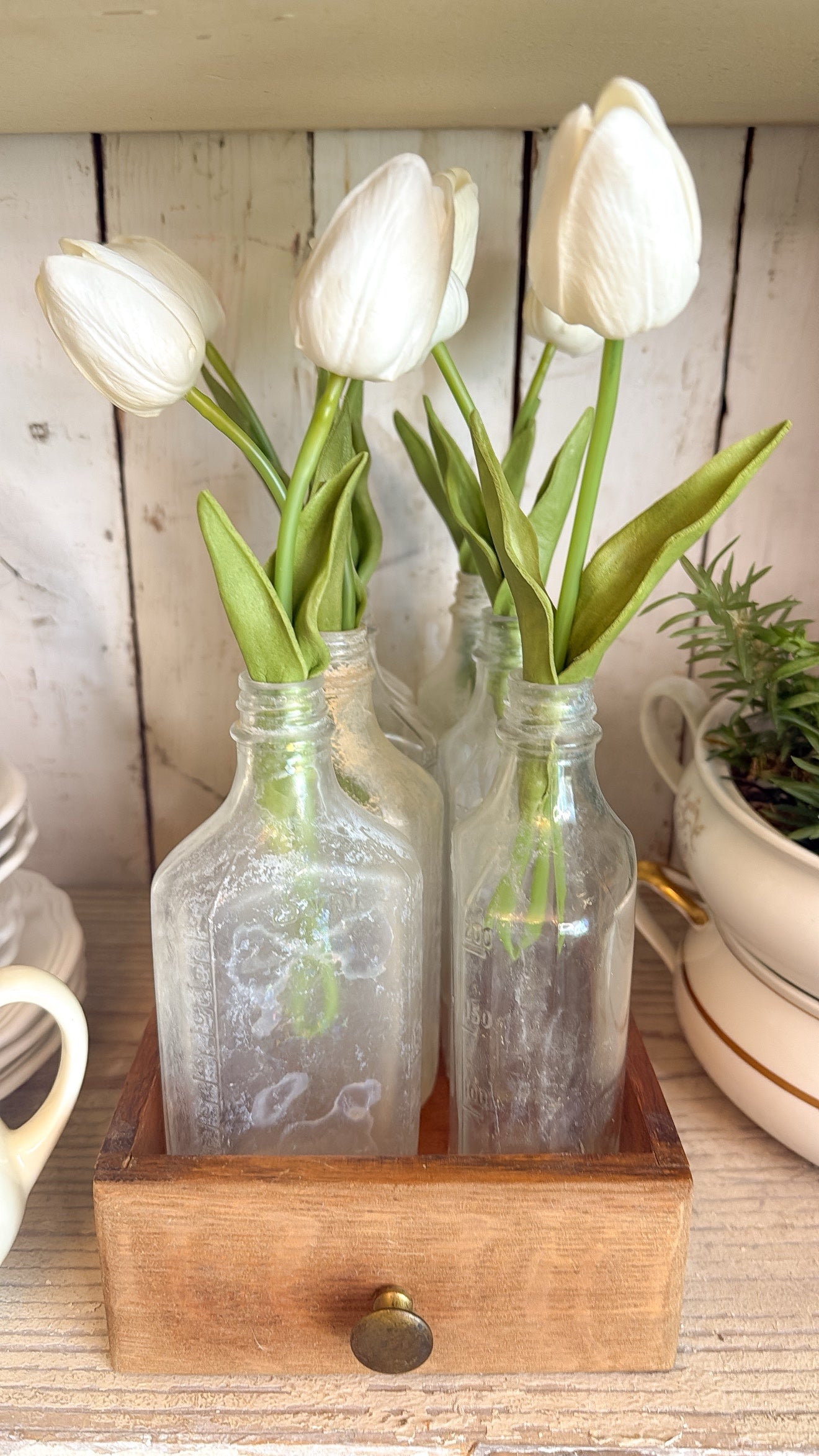 Vintage Clear Glass Bottle