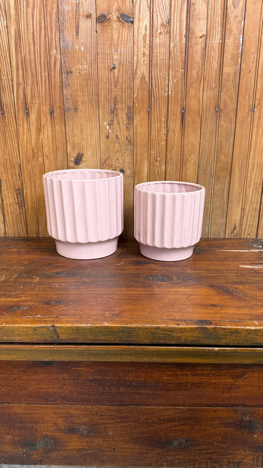 Mauve Pottery Pot