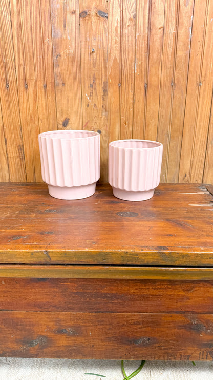 Mauve Pottery Pot