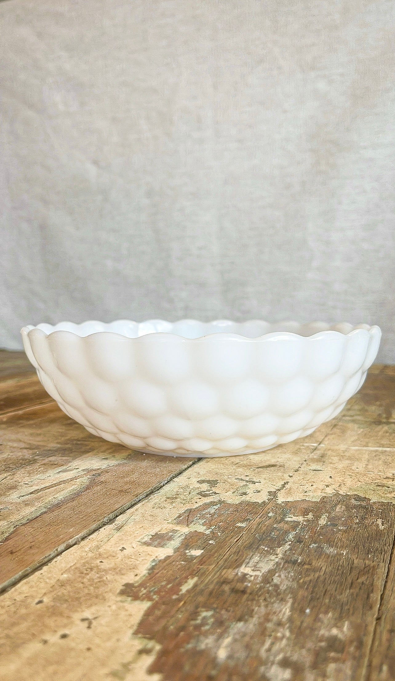 Vtg Anchor Hocking Bubble Glass Bowl